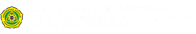 Logo UNPAR - Direktorat Manajemen Aset, Keuangan, dan Sarana Prasarana - White - Padding Top Bottom
